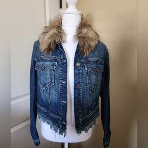 7 For All of Mankind Cropped Boyfriend Jean Jacket Size XS